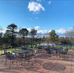 Wedding Venues Massachusetts.
Patio view over the course and lake